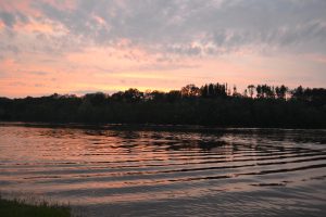 sunset around trout lake