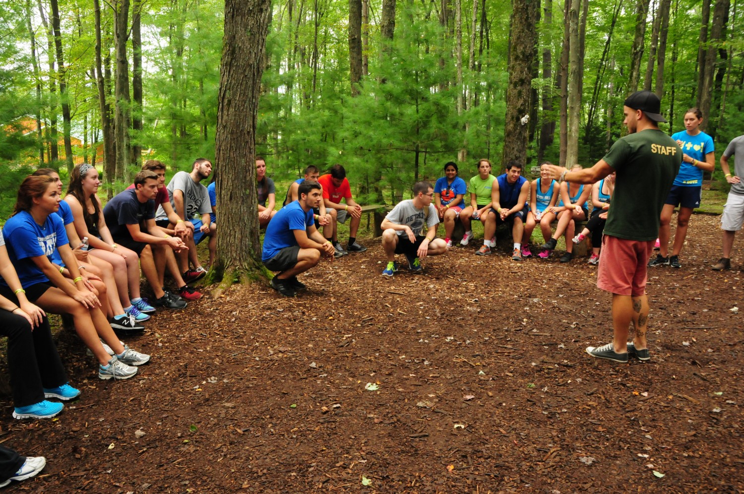 staff and campers at trout lake 